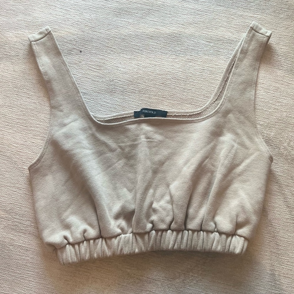Tan Crop Top